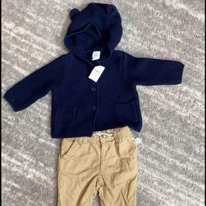 Baby gap spring outfit sweater and corduroy pants NEW 3/6M